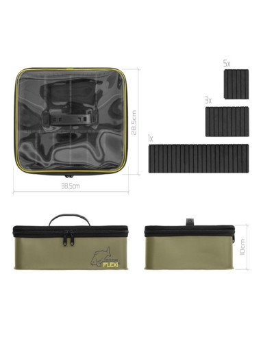 Delphin NuEVA FLEXI XL EVA Angeltasche mit Fächern Fishing Tackle Organizer Wasserdicht-Fishing accessories-JJ-Fishing