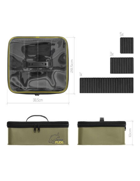 Delphin NuEVA FLEXI XL EVA Angeltasche mit Fächern Fishing Tackle Organizer Wasserdicht-Angelzubehör-JJ-Fishing