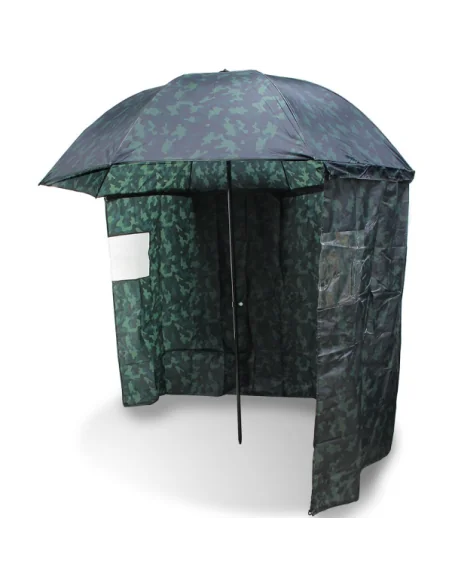 NGT 45" Camo Brolly with Zip on Side Sheet-Umbrellas & Tents-JJ-Fishing