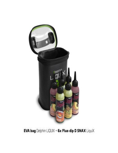 Delphin LIQUIX EVA-Tasche Dip Tasche Wasserdicht mit Clear Top-Tackle & Co-JJ-Fishing