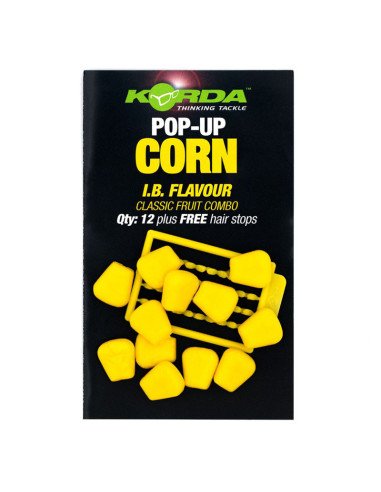 Korda Pop-Up Corn 12 Stück Classic Fruit Combo Yellow Auftreibende Kunstköder Fake Bait + Hair Stops-Fake Baits-JJ-Fishing