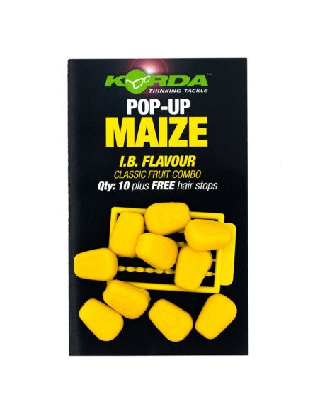 Korda Pop-Up Maize 10 Stück Classic Fruit Combo Yellow Auftreibende Kunstköder Fake Baits + Hair Stops-Fake Baits-JJ-Fishing