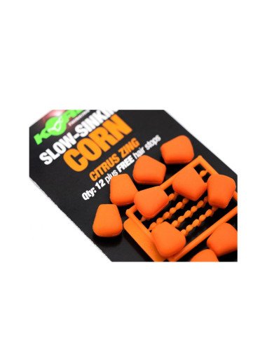 Korda Pop-Up Corn 12 Stück Citrus Zing Orange Auftreibende Kunstköder Fake Bait + Hair Stops-Fake Baits-JJ-Fishing