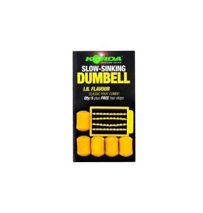 Korda Pop-Up Dumbell 12mm Classic Fruit Combo yellow 8 Stück Auftreibende Kunstköder Fake Bait + Hair Stops-Fake Baits-JJ-Fis...