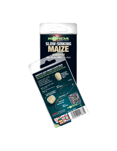 Korda Pop-Up Maize 10 Stück Banoffee white Auftreibende Kunstköder Fake Baits + Hair Stops-Fake Baits-JJ-Fishing