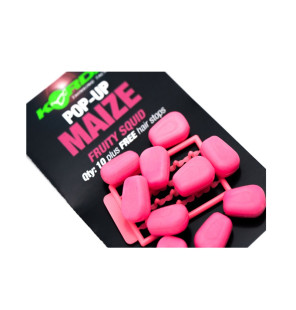 Korda Pop-Up Maize 10 Stück Squid pink Auftreibende Kunstköder Fake Baits + Hair Stops-Fake Baits-JJ-Fishing