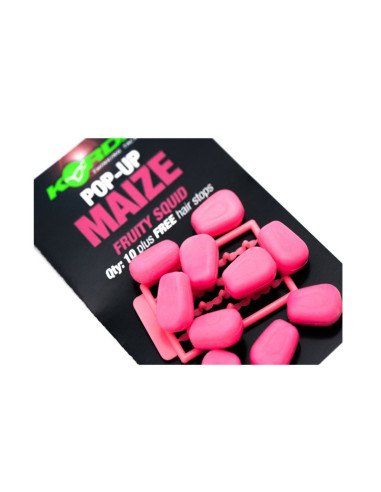 Korda Pop-Up Maize 10 Stück Squid pink Auftreibende Kunstköder Fake Baits + Hair Stops-Fake Baits-JJ-Fishing