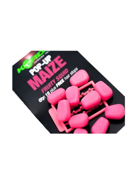 Korda Pop-Up Maize 10 Stück Squid pink Auftreibende Kunstköder Fake Baits + Hair Stops-Fake Baits-JJ-Fishing