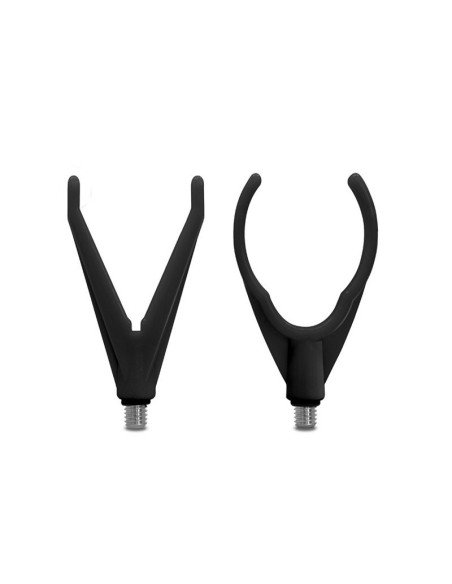 Delphin HoldSET 2 Stück Black Uni Rod Rest Rutenauflagen Set-Rutenauflagen-JJ-Fishing