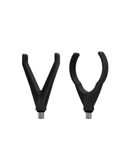 Delphin HoldSET 2 Stück Black Uni Rod Rest Rutenauflagen Set-Rutenauflagen-JJ-Fishing