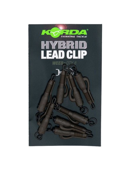 Korda Hybrid Lead Clips Weed Safty Clip 8 Stk. Wivel Integriert-Leader material & mounting accessories-JJ-Fishing
