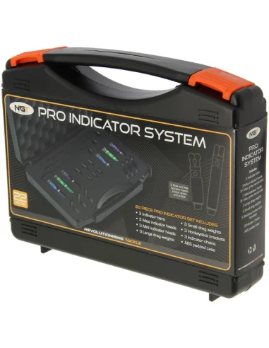 NGT Complete Profiler Indicator Set Hänger im Transportkoffer Geschenks Edition-Bissanzeiger & Bobbins-JJ-Fishing