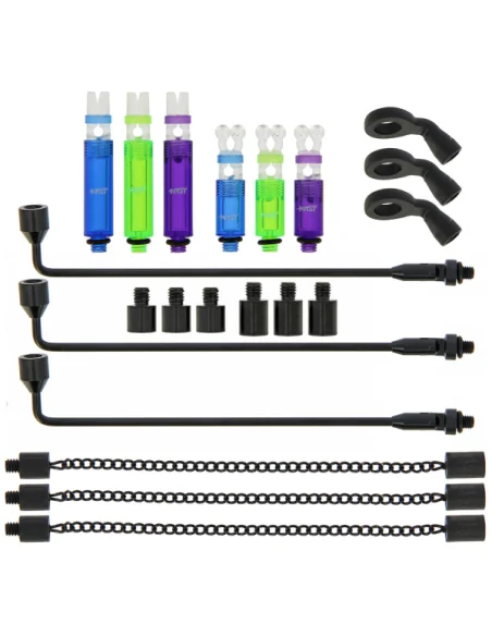 NGT Complete Profiler Indicator Set Hänger im Transportkoffer Geschenks Edition-Bissanzeiger & Bobbins-JJ-Fishing