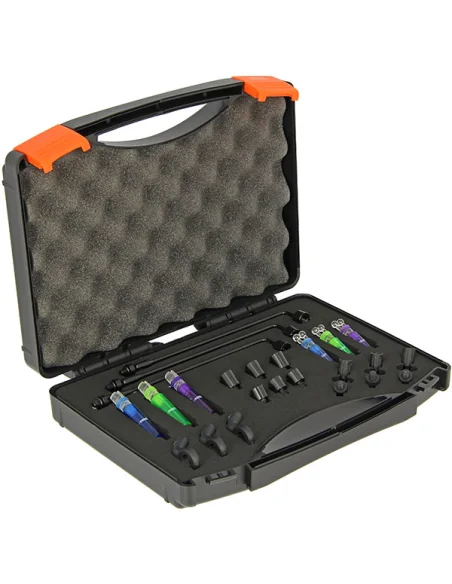 NGT Complete Profiler Indicator Set Hänger im Transportkoffer Geschenks Edition-Bissanzeiger & Bobbins-JJ-Fishing