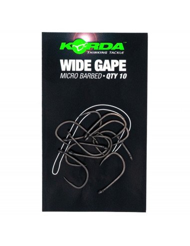 Korda Wide Gape Size 8 10 Stück Micro Barbed Angelhaken Extra Scharf Ultra Stark-Hook & Co-JJ-Fishing