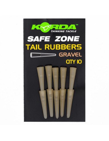 Korda Tail Rubber Gravel 10 Stück Safty Clip Sleeves-Anti Tangle-JJ-Fishing