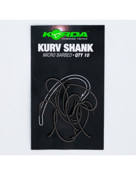 Korda Kurv Shank Size 8 Micro Barbed 10 Stück Angelhaken Extra Scharf-Hook & Co-JJ-Fishing
