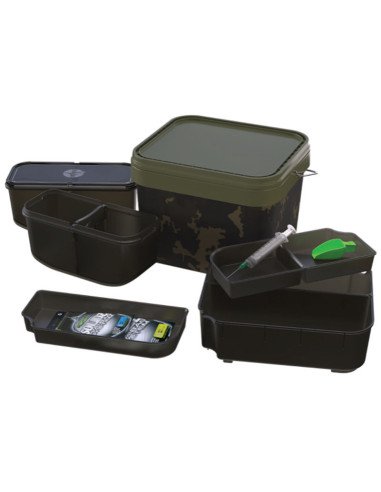 Korda PVA Kontainer System 10L All in One Set Angeleimer Bucket mit Innenfächern und Zubehör-Tackle Boxen-JJ-Fishing