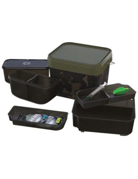 Korda PVA Kontainer System All in One Set Angeleimer Bucket mit Inenfächern und Zubehör-Tackle Boxing-JJ-Fishing