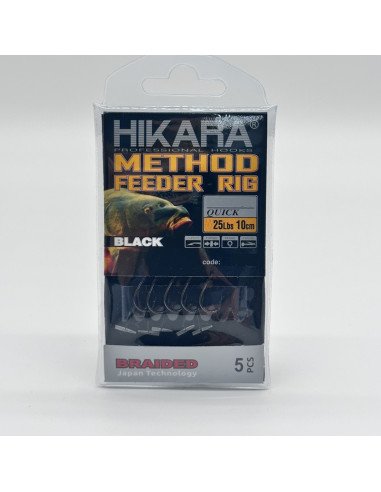 Traper Hikara Extreme Quick Nr.8 Method Feeder Vorfächer 25lb Geflochten Extra Robust-Endtackle-JJ-Fishing