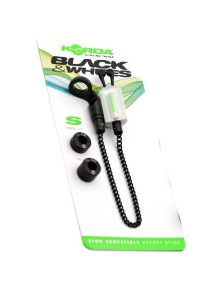 Korda White Bobbin Small 1 Stück Pendelbissanzeiger Hängebissanzeiger mit Kette Bite Indicator-Bissanzeiger & Bobbins-JJ-Fishing