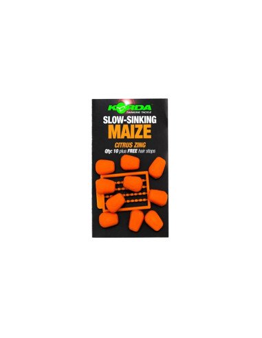 Korda Pop-Up Maize 10 Stück Citrus Zing Orange Auftreibende Kunstköder Fake Baits + Hair Stops-Fake Baits-JJ-Fishing