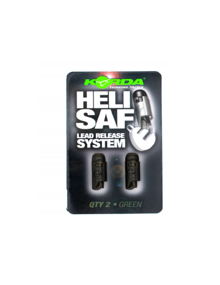 Korda Heli-Safe Greem 2 Stück Helicopter Sicherheits System Safty Clip-Heli-Rig Zubehör-JJ-Fishing