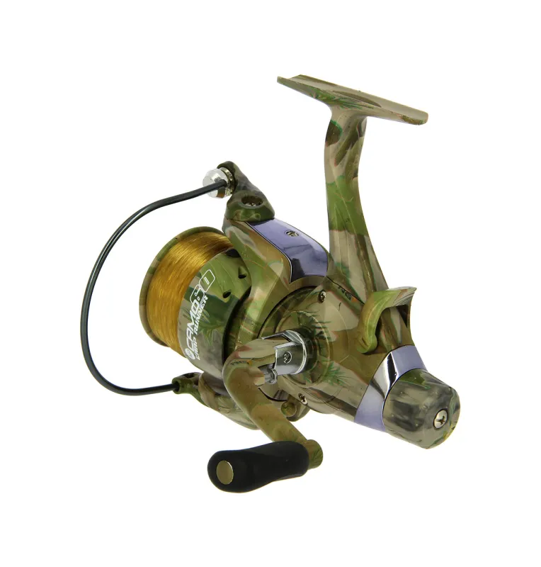 NGT Camo 60 Angelrolle Freilaufrolle mit Schnur-Freilaufrollen-JJ-Fishing