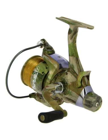NGT Camo 60 Angelrolle Freilaufrolle mit Schnur-Freilaufrollen-JJ-Fishing