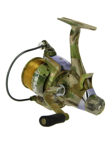 NGT Camo 60 Angelrolle Freilaufrolle mit Schnur-Freilaufrollen-JJ-Fishing