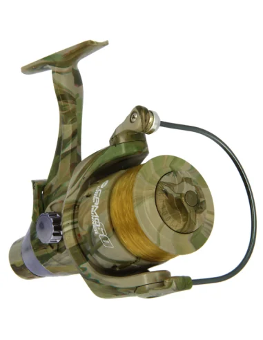 NGT Camo 60 Angelrolle Freilaufrolle mit Schnur-Freilaufrollen-JJ-Fishing