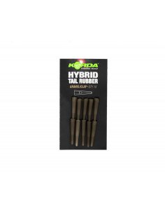 Korda Hybrid Tail Rubber Gravel Clay 10 Stück Safty Clip Sleeves-Anti Tangle-JJ-Fishing