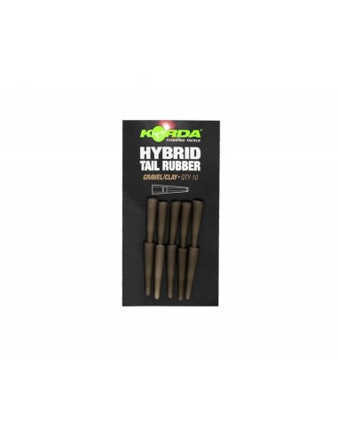 Korda Hybrid Tail Rubber Gravel Clay 10 Stück Safty Clip Sleeves-Anti Tangle-JJ-Fishing