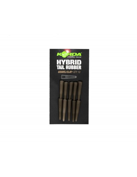 Korda Hybrid Tail Rubber Gravel Clay 10 Stück Safty Clip Sleeves-Anti Tangle-JJ-Fishing