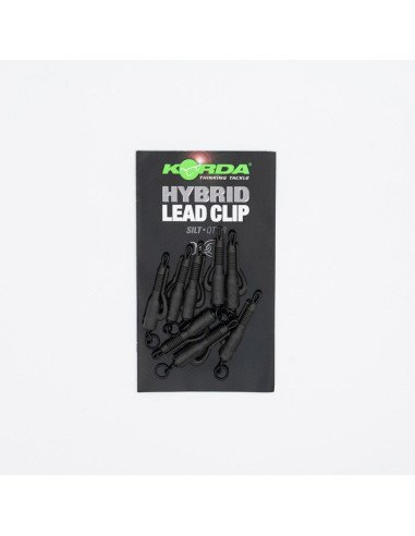 Korda Hybrid Lead Clip Silt 8 Stück Safty Clip integrieter Swivel-Vorfachmaterial & Montage-Zubehör-JJ-Fishing