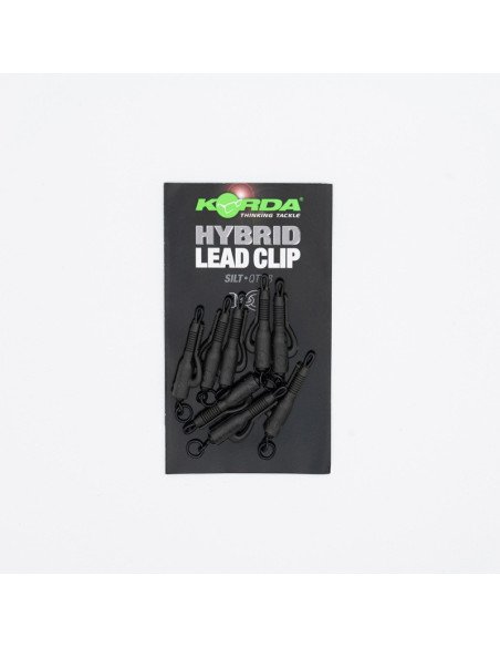 Korda Hybrid Lead Clip Silt 8 Stück Safty Clip integrieter Swivel-Leader material & mounting accessories-JJ-Fishing