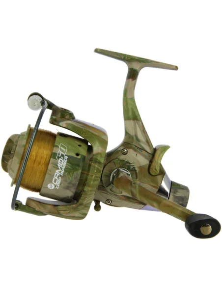 NGT Camo 60 Angelrolle Freilaufrolle mit Schnur-Freilaufrollen-JJ-Fishing