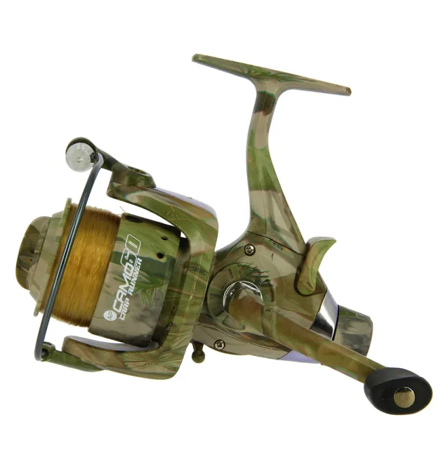 NGT Camo 60 Angelrolle Freilaufrolle mit Schnur-Freilaufrollen-JJ-Fishing NGT Camo 60 Angelrolle Freilaufrolle mit Schnur-Freilaufrollen-JJ-Fishing