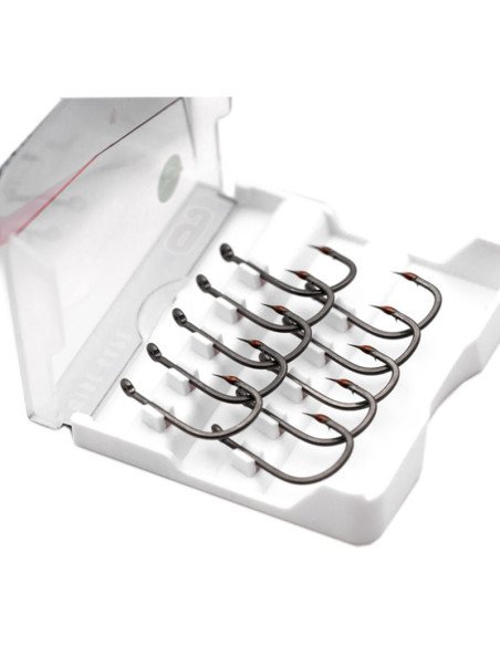 Korda Kamakura Wide Gabe Size 8 Micro Barbed 10 Stück Extra Scharf Angelhaken in Transportbox-Hook & Co-JJ-Fishing