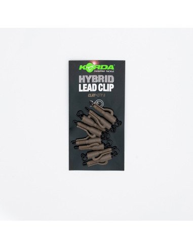 Korda Hybrid Lead Clip Caly 8 Stück Safty Clip integrieter Swivel-Vorfachmaterial & Montage-Zubehör-JJ-Fishing