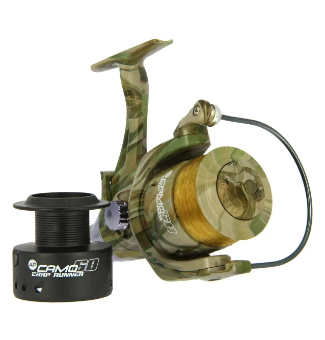 NGT Camo 60 Angelrolle Freilaufrolle mit Schnur-Freilaufrollen-JJ-Fishing NGT Camo 60 Angelrolle Freilaufrolle mit Schnur-Freilaufrollen-JJ-Fishing