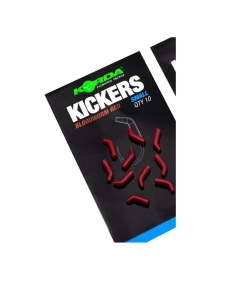 Korda Kickers Bloodworm Red Small 10 Stück Hakenwinkel Fischmaul-Vorfachmaterial & Montage-Zubehör-JJ-Fishing