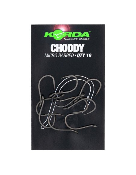 Korda Choddy Size 6 Micro Barbed 10 Stück Hinged-Stiff & Chod Rig Angelhaken Pop Up Montage Extra Scharf Extra Stark-Hook & C...