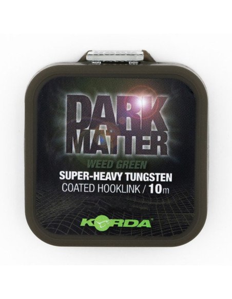 Korda Dark Matter Tungsten Coated Braid Weed Green 18lb 10m Super-Heavy Vorfachmaterial Extrem Sinkend-Vorfachmaterial & Mont...