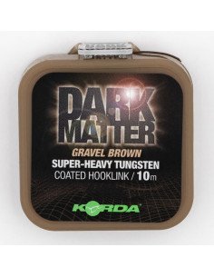 Korda Dark Matter Tungsten Coated Braid Gravel Brown 18lb 10m Super-Heavy Vorfachmaterial Extrem Sinkend-Vorfachmaterial & Mo...