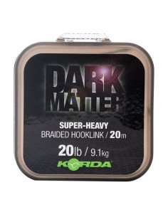 Korda Dark Matter Braid 20lb 20m Braided Hooklink Super Heavy Geflochtenes Vorfachmaterial Fast Sinking-Vorfachmaterial & Mon...