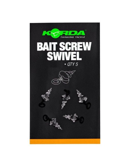 Korda Bait Screw Swivel Large 5 Stück Angelwirbel-Swivels-JJ-Fishing