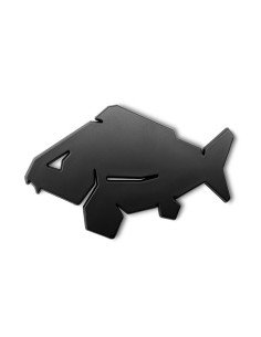 Delphin CARP Schwarz 3D-Aufkleber Sticker Karpfen-Diverse Geschenkideen-JJ-Fishing
