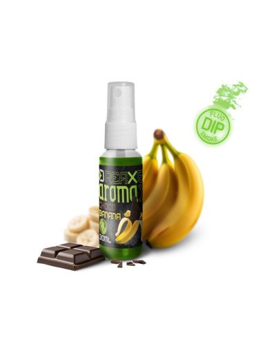 Delphin AromaX Schokolade & Banane Dip-Spray 30ml Fluo Green Smoke Edition-Köder-JJ-Fishing