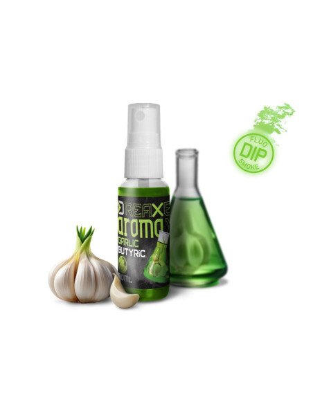 Delphin AromaX N-Butyric Acid & Knoblauch Dip-Spray 30ml Fluo Green Smoke Edition-Köder-JJ-Fishing